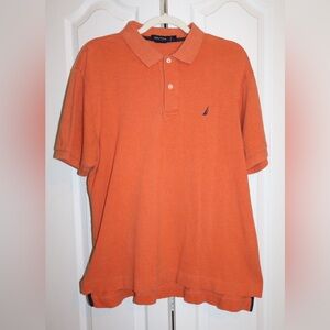Nautica Orange Size Large Polo Casual Men’s Shirt